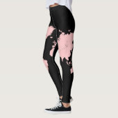 Leggings Carte rose et noire (Gauche)
