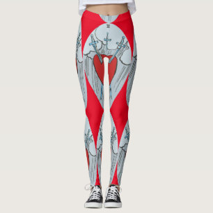 Leggings Carte Tarot 3 épées Thunder_Cove 