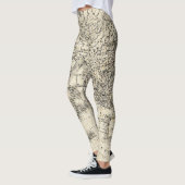 Leggings Carte vintage de l'Europe et de l'Asie (Gauche)