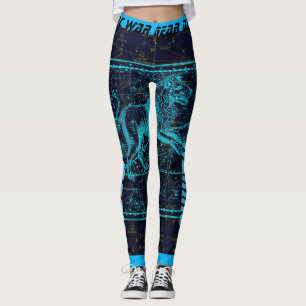 Leggings Carte Zodiac Leo Star