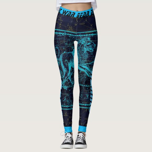 Leggings Carte Zodiac Leo Star (Devant)