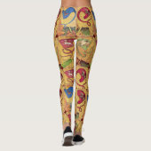 Leggings Cartes de cour allemandes drapeaux /Chiens, Cerfs, (Dos)