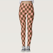Leggings Carton Brown foncé et rose clair (Devant)