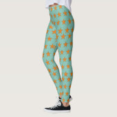 Leggings Carton d'Épis orange mignon (Gauche)