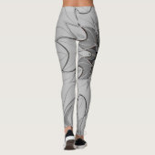 Leggings Carton Mandala Flower Grey (Dos)