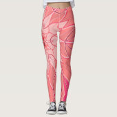 Leggings Carton Mandala Flower Pink (Devant)