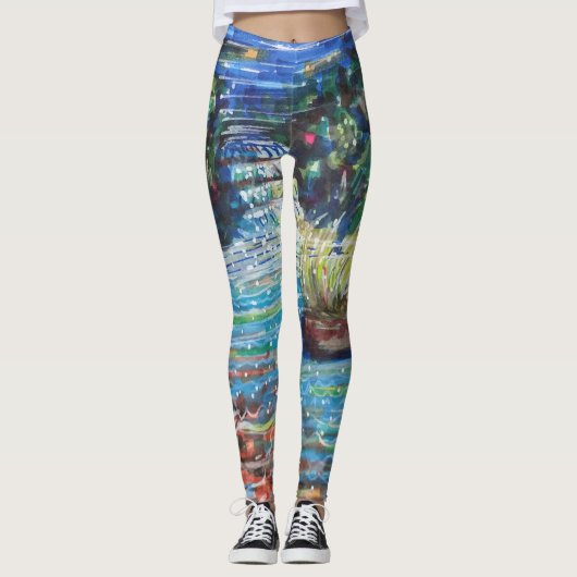 Leggings Cascade colorée (Devant)