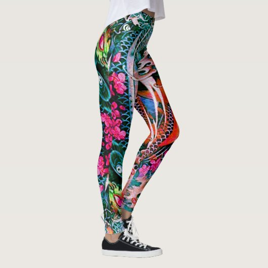 Leggings Cascade de Koi (Droite)