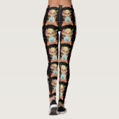 Leggings Cascade et mariachi de Dia de Muertos Skull (Dos)