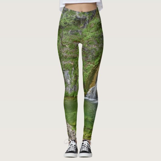 Leggings Cascade verte (Devant)