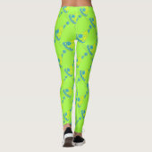 Leggings Casquette de la fête verte Neon Anniversaire Fête (Dos)