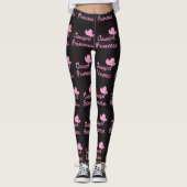 Leggings Casquette de princesse Rope Text With Pink de (Devant)