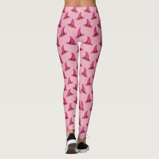 Leggings Casquette de sorcière rose (Dos)