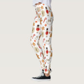 Leggings Casse-noisette Festif de Noël Cookie Candycane (Gauche)