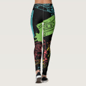 Leggings Cassettes Cool style années 90 (Dos)