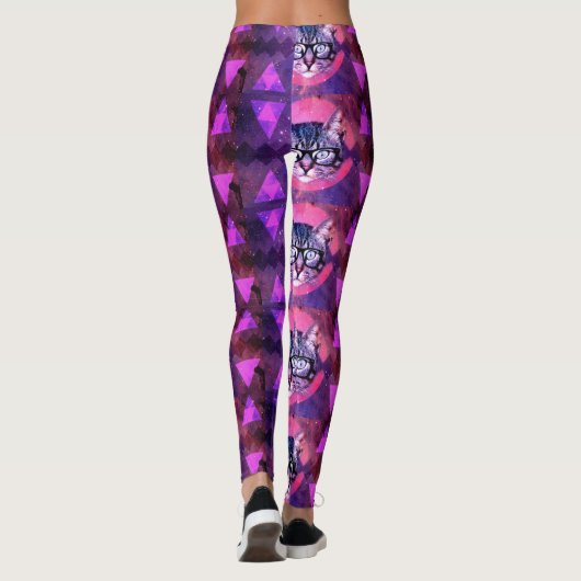 LEGGINGS CAT DANS LES LUNETTES SPATIALES YOGA PANTS (Dos)