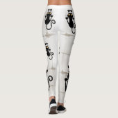 Leggings Cat Falling down fun dessin personnage (Dos)