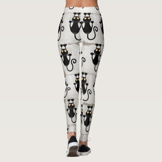 Leggings Cat Falling down fun dessin personnage (Dos)
