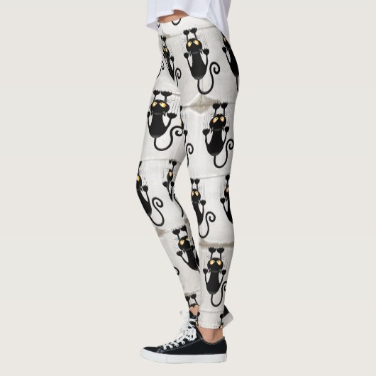 Leggings Cat Falling down fun dessin personnage (Gauche)