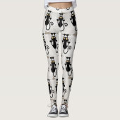 Leggings Cat Falling down fun dessin personnage (Devant)