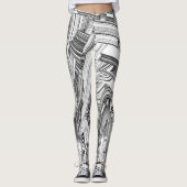Leggings Catastrophe Noir et Blanc (Devant)