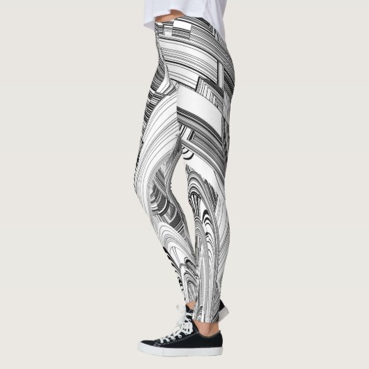 Leggings Catastrophe Noir et Blanc (Gauche)