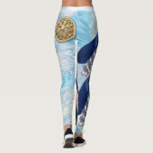 Leggings Catcher de rêve bleu exotique (Dos)