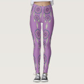 Leggings Catcher de rêve pourpre (Devant)