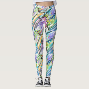 LEGGINGS CATÉGORIE CINQ DE CONCEPTION D'ART ABSTRAIT