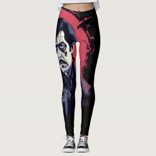 Leggings Cauchemar gothique (Devant)