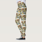Leggings Cavalier King Charles Spaniel avec œufs de Pâques (Gauche)