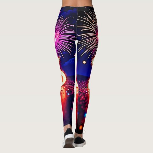Leggings Celebrate 2026: Bright Future Spark Design  (Dos)
