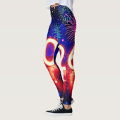 Leggings Celebrate 2026: Bright Future Spark Design  (Gauche)