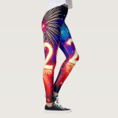 Leggings Celebrate 2026: Bright Future Spark Design  (Droite)