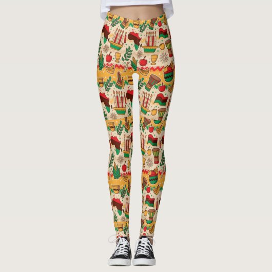 Leggings Célébration de Kwanzaa (Devant)