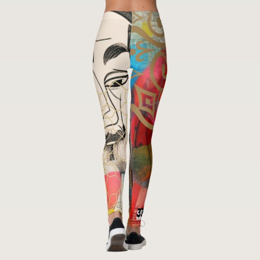 Leggings Célébration des hérissons de Rumi (Dos)