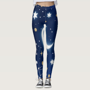Leggings Céleste Starry Night Sky Moon & Co