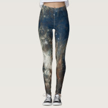 Leggings célestes de Nebula indigo