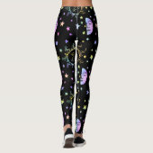 Leggings célestes du soleil et de la lune (Dos)