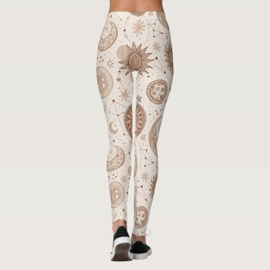 Leggings Celestial Botanical Pattern (2) (Dos)