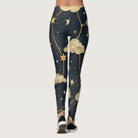 Leggings Celestial Constellation Star Pattern (2) (Dos)