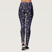 Leggings Cellules bleues de minuit, cloches, Bellflowers (Dos)