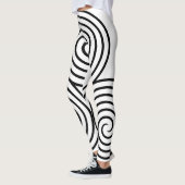 Leggings celtiques triples en spirale (Gauche)