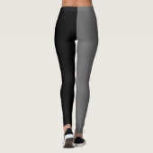 Leggings Cendre Noire Gary Couleur Deux Tons Fractionné (Dos)