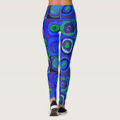 Leggings Cercle Carré Kandinsky Farbstudie Blue Quadrate (Dos)