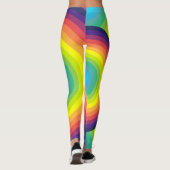 Leggings Cercle concentré arc-en-ciel (Dos)