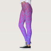 Leggings Cercle de néon Boho de mandala de la vie (Gauche)