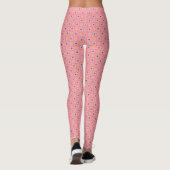 Leggings Cercle de verrouillage rose moderne du milieu du s (Dos)