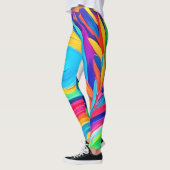 Leggings Cercles Abstraits colorés Peinture (Gauche)