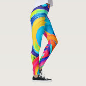 Leggings Cercles Abstraits colorés Peinture (Droite)